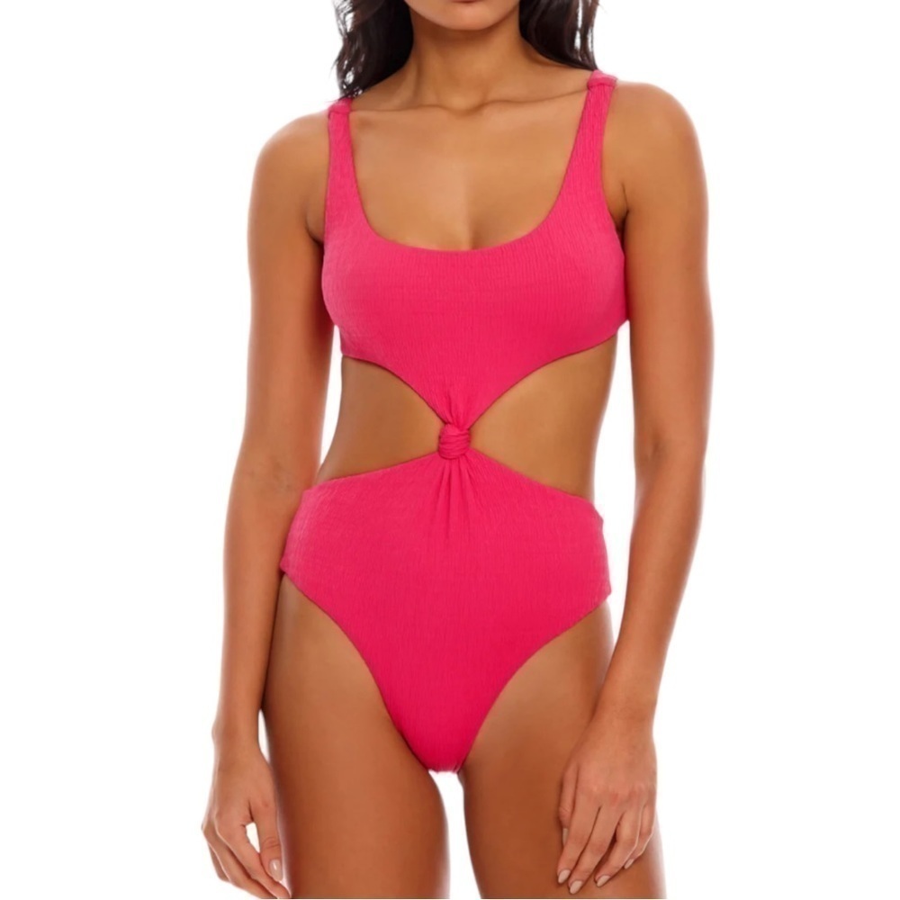 Agua Bendita Kasie One Piece Swimsuit Large Pink